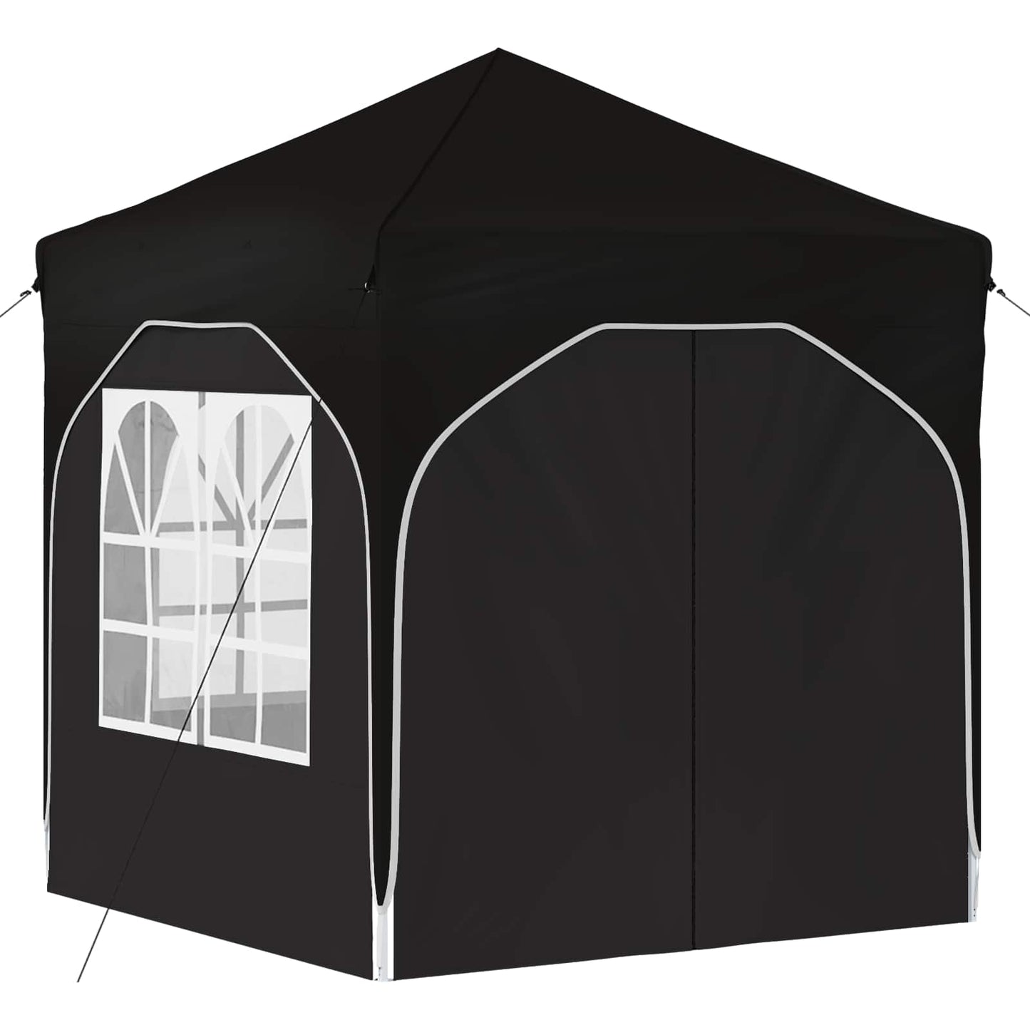 Pop-up Feesttent 192 x 192 x 245 cm Zwart