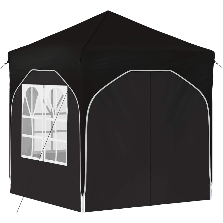 Pop-up Feesttent 192 x 192 x 245 cm Zwart