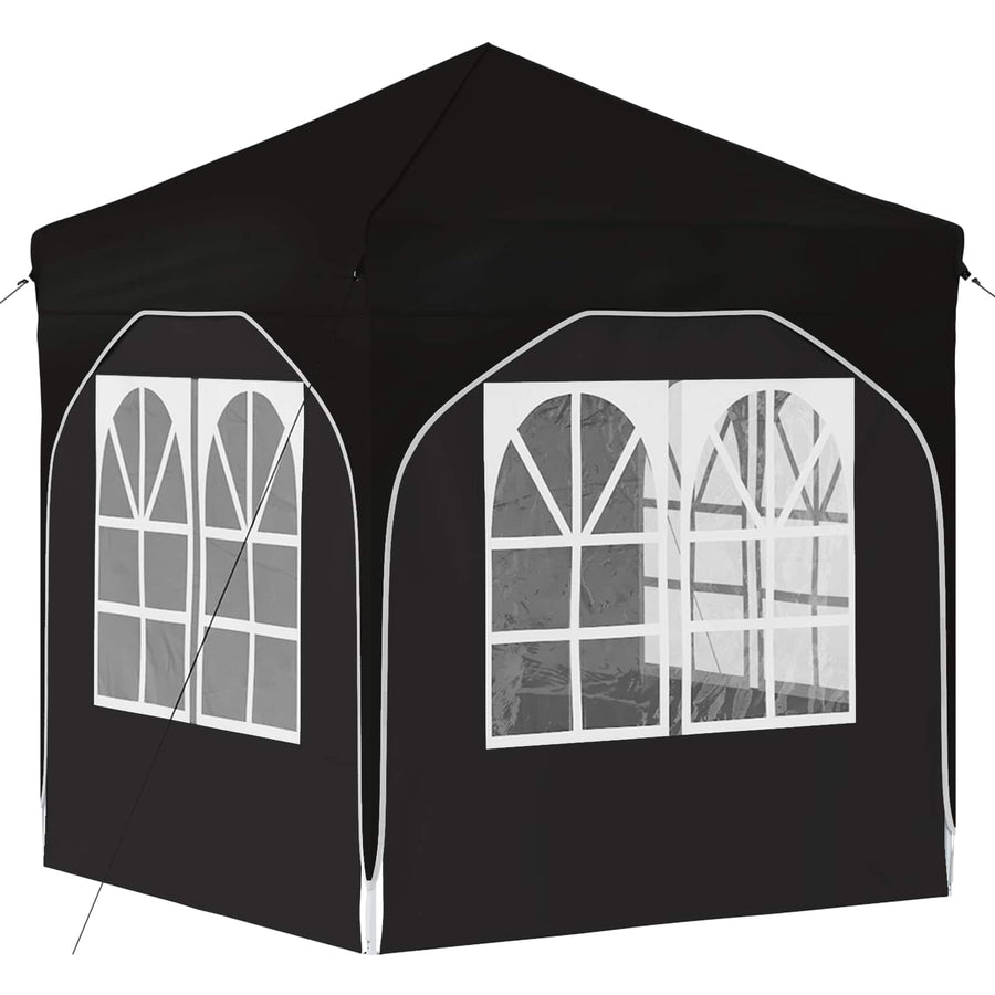 Pop-up Feesttent 192 x 192 x 245 cm Zwart