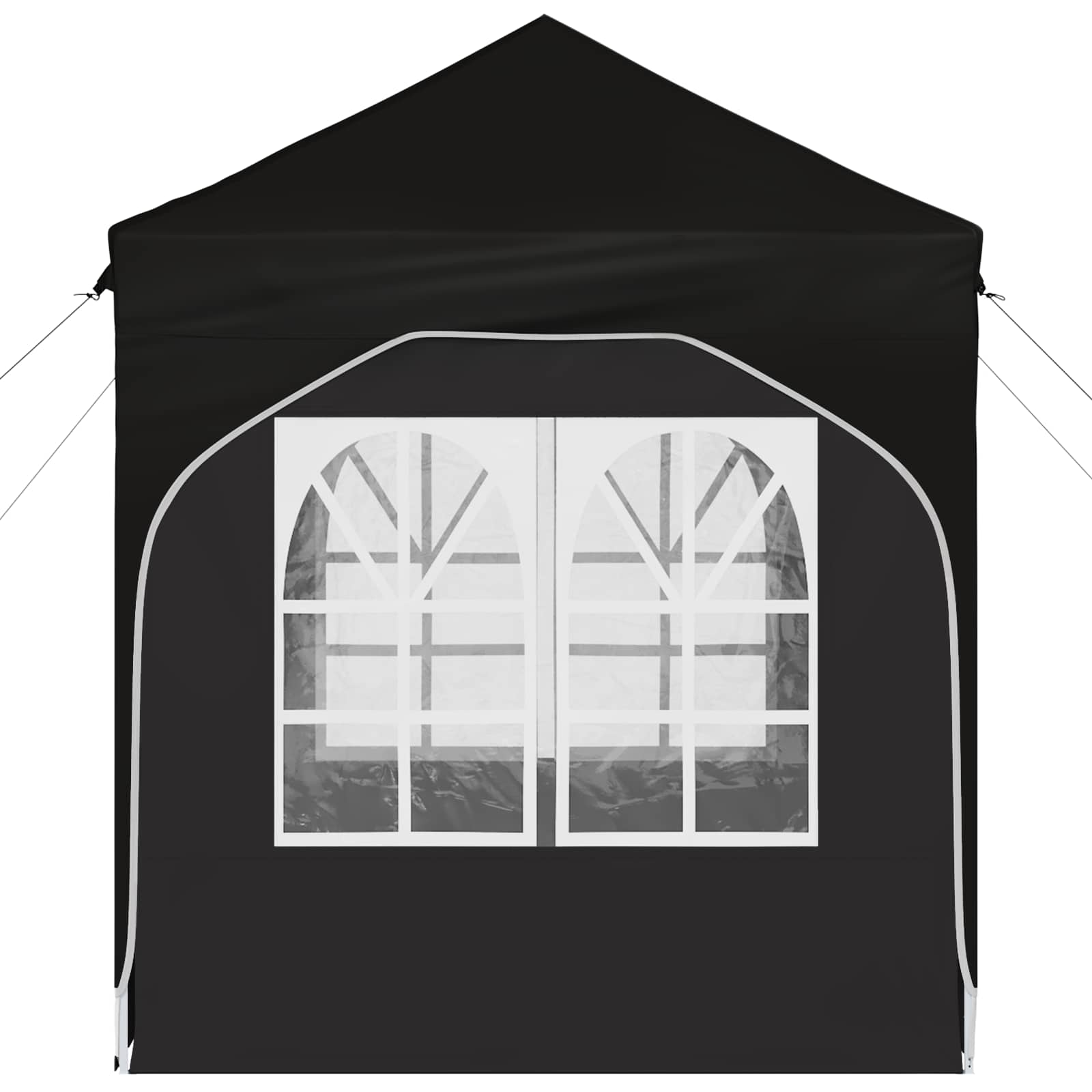Pop-up Feesttent 192 x 192 x 245 cm Zwart