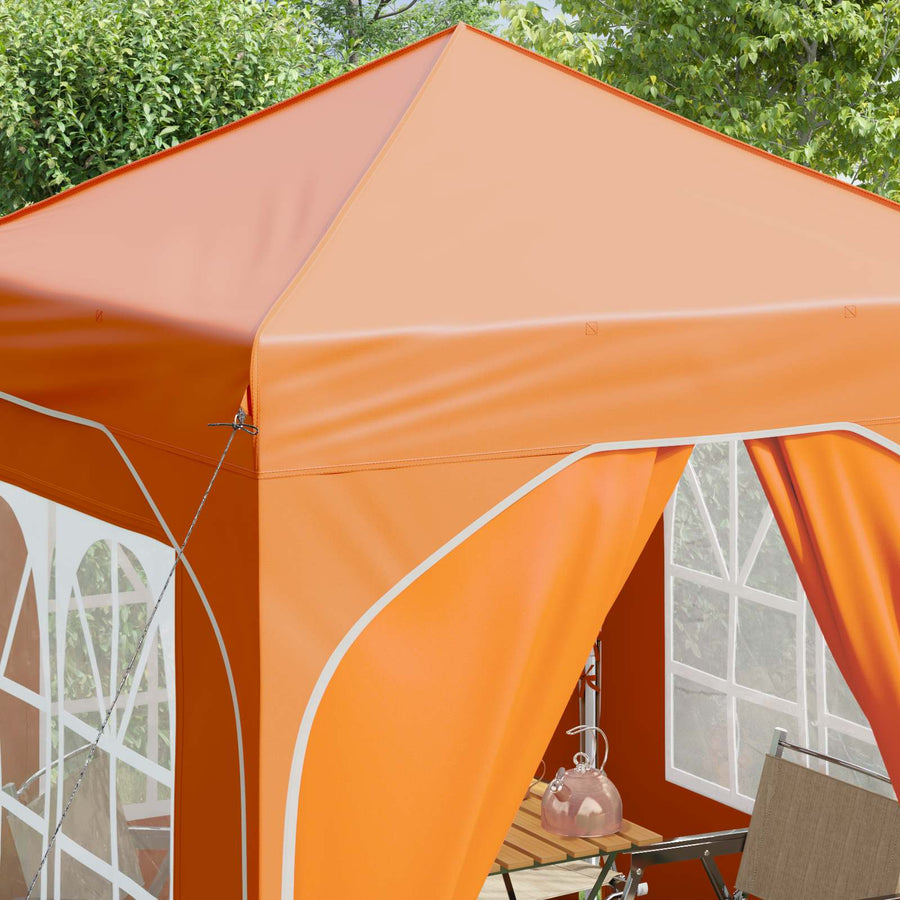 Pop-up Feesttent 192 x 192 x 245 cm Oranje