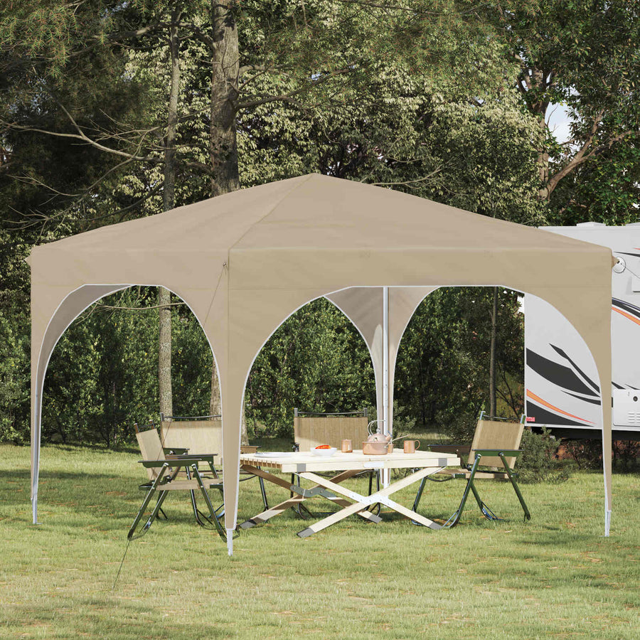 Pop-up Feesttent 290 x 290 x 245 cm Crèmekleurig
