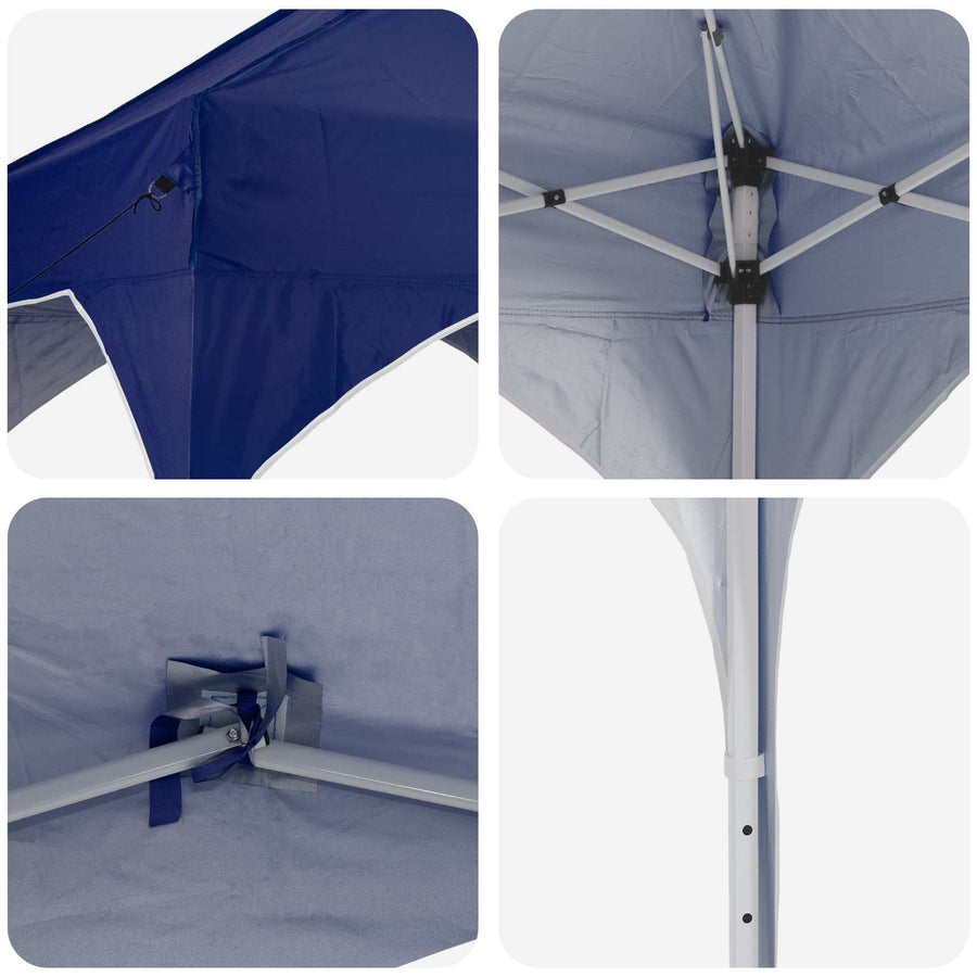 Pop-up Feesttent 290 x 290 x 245 cm Blauw