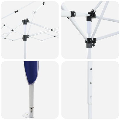 Pop-up Feesttent 290 x 290 x 245 cm Blauw