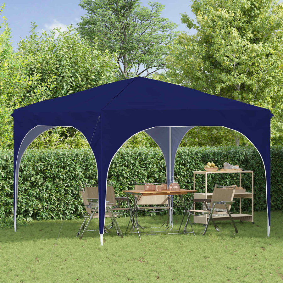 Pop-up Feesttent 290 x 290 x 245 cm Blauw