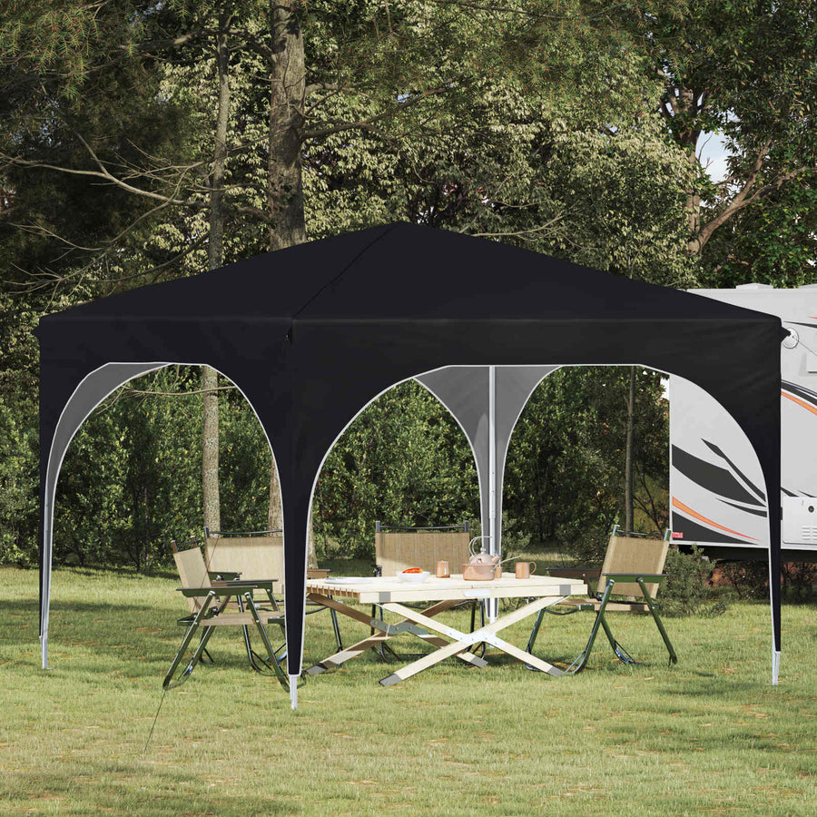 Pop-up Feesttent 290 x 290 x 245 cm Antraciet