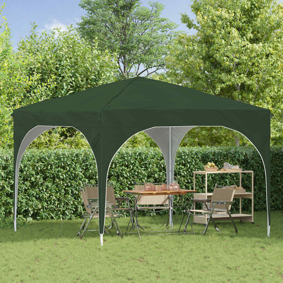 Pop-up Feesttent 290 x 290 x 245 cm Groen