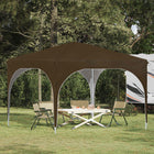 Pop-up Party Tent 290 x 290 x 245 cm Taupe