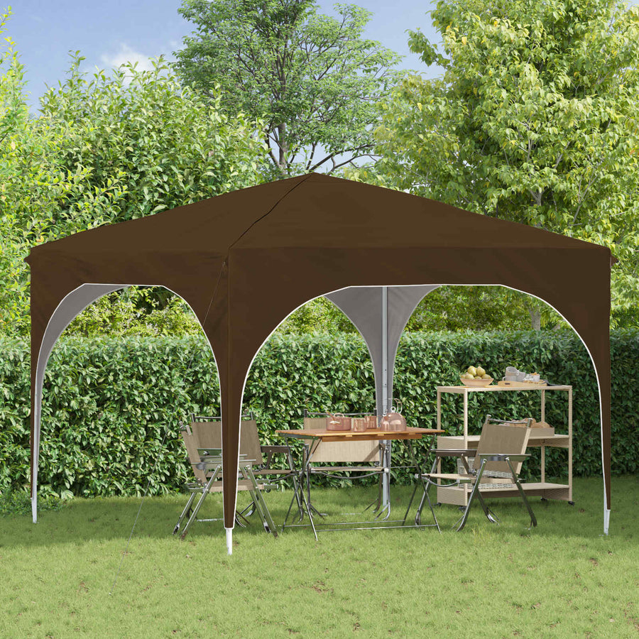 Pop-up Feesttent 290 x 290 x 245 cm Taupe