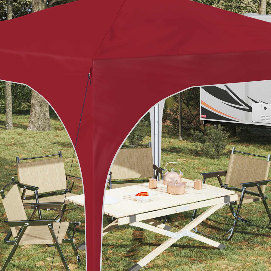 Pop-up Feesttent 290 x 290 x 245 cm Bordeauxrood