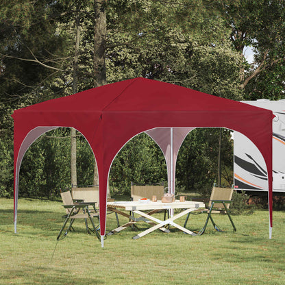 Pop-up Feesttent 290 x 290 x 245 cm Bordeauxrood