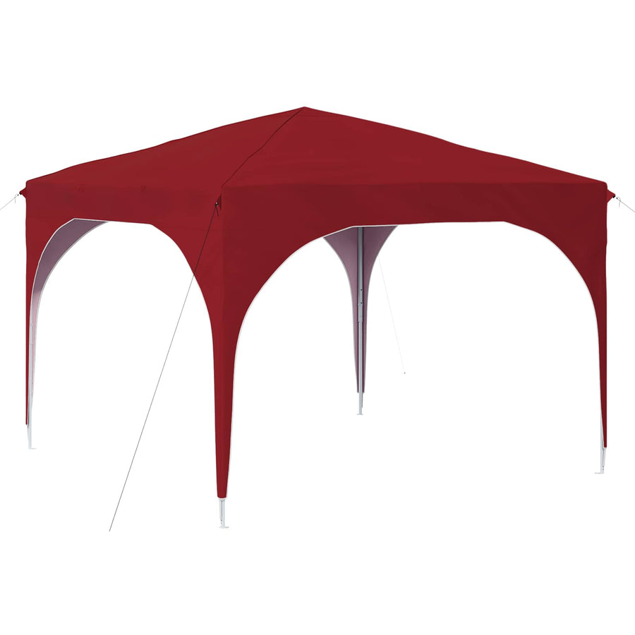 Pop-up Feesttent 290 x 290 x 245 cm Bordeauxrood