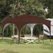 Partytent 290x290x245 cm bruin
