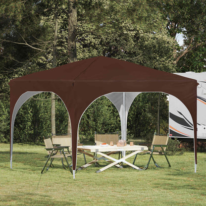 Pop-up Feesttent 290 x 290 x 245 cm Bruin