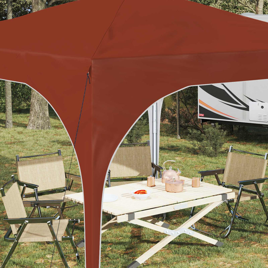 Pop-up Feesttent 290 x 290 x 245 cm Terracotta