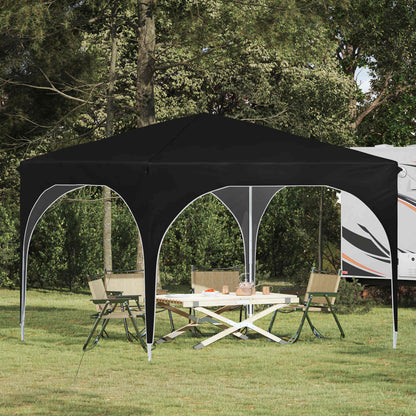 Pop-up Feesttent 290 x 290 x 245 cm Zwart