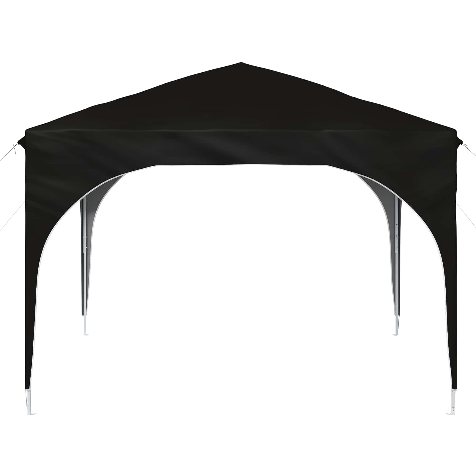 Pop-up Feesttent 290 x 290 x 245 cm Zwart