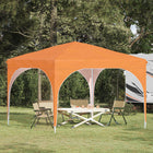 Pop-up Party Tent 290 x 290 x 245 cm Orange