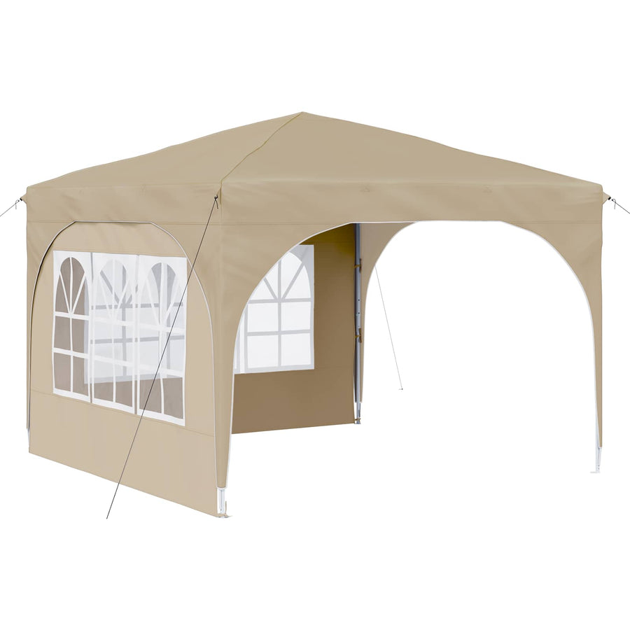 Pop-up Feesttent 290 x 290 x 245 cm Crèmekleurig