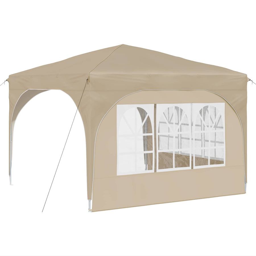 Pop-up Feesttent 290 x 290 x 245 cm Crèmekleurig