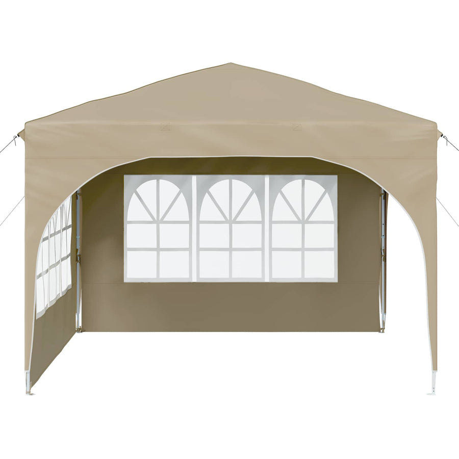 Pop-up Feesttent 290 x 290 x 245 cm Crèmekleurig