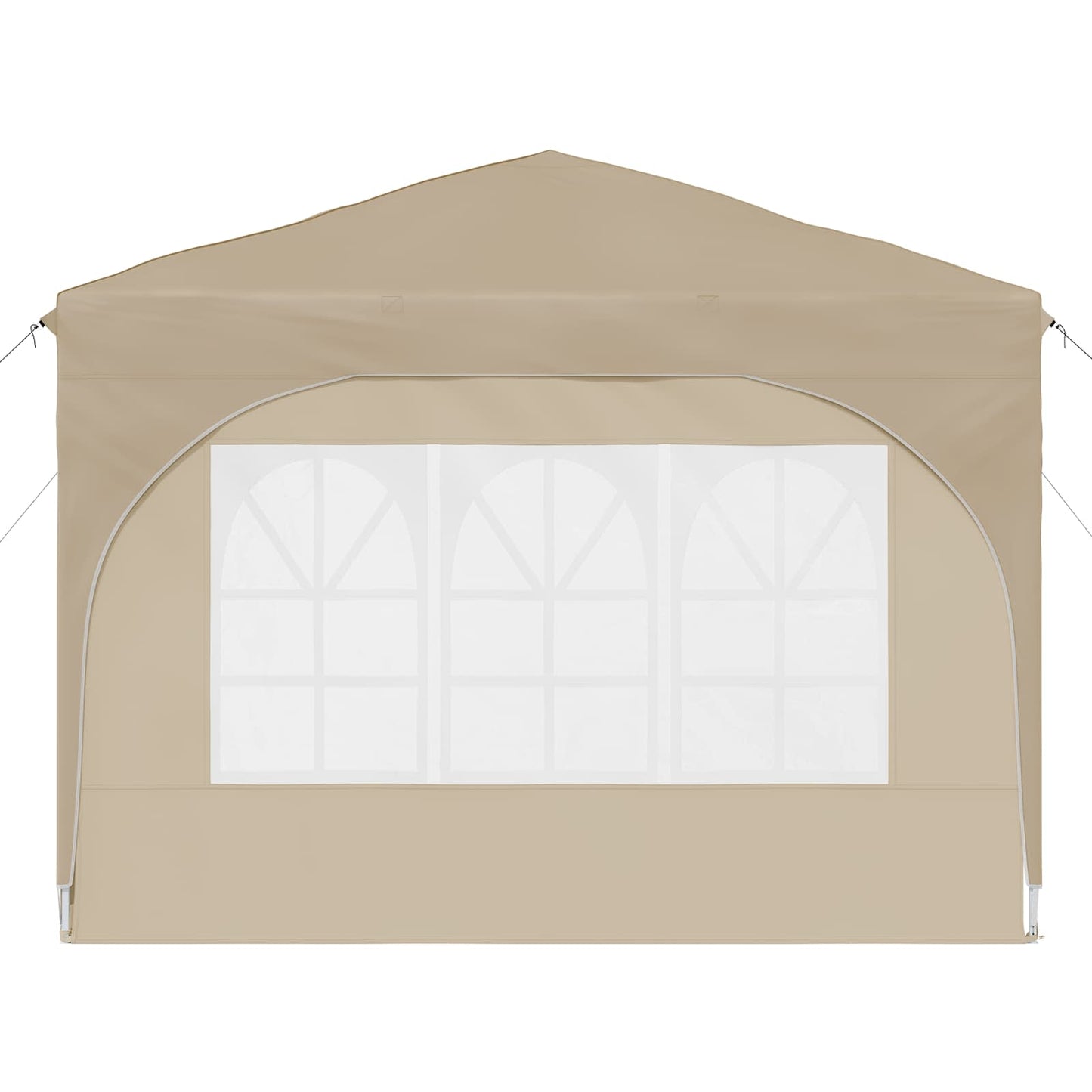 Pop-up Feesttent 290 x 290 x 245 cm Crèmekleurig