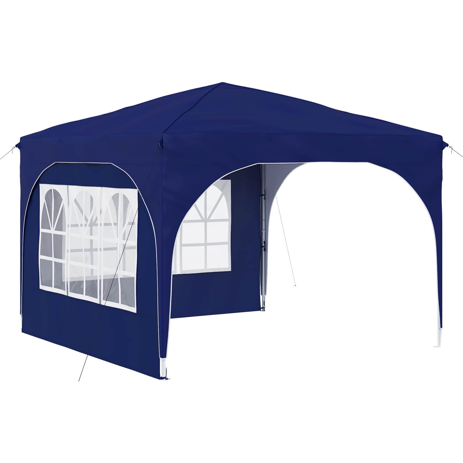 Pop-up Feesttent 290 x 290 x 245 cm Blauw