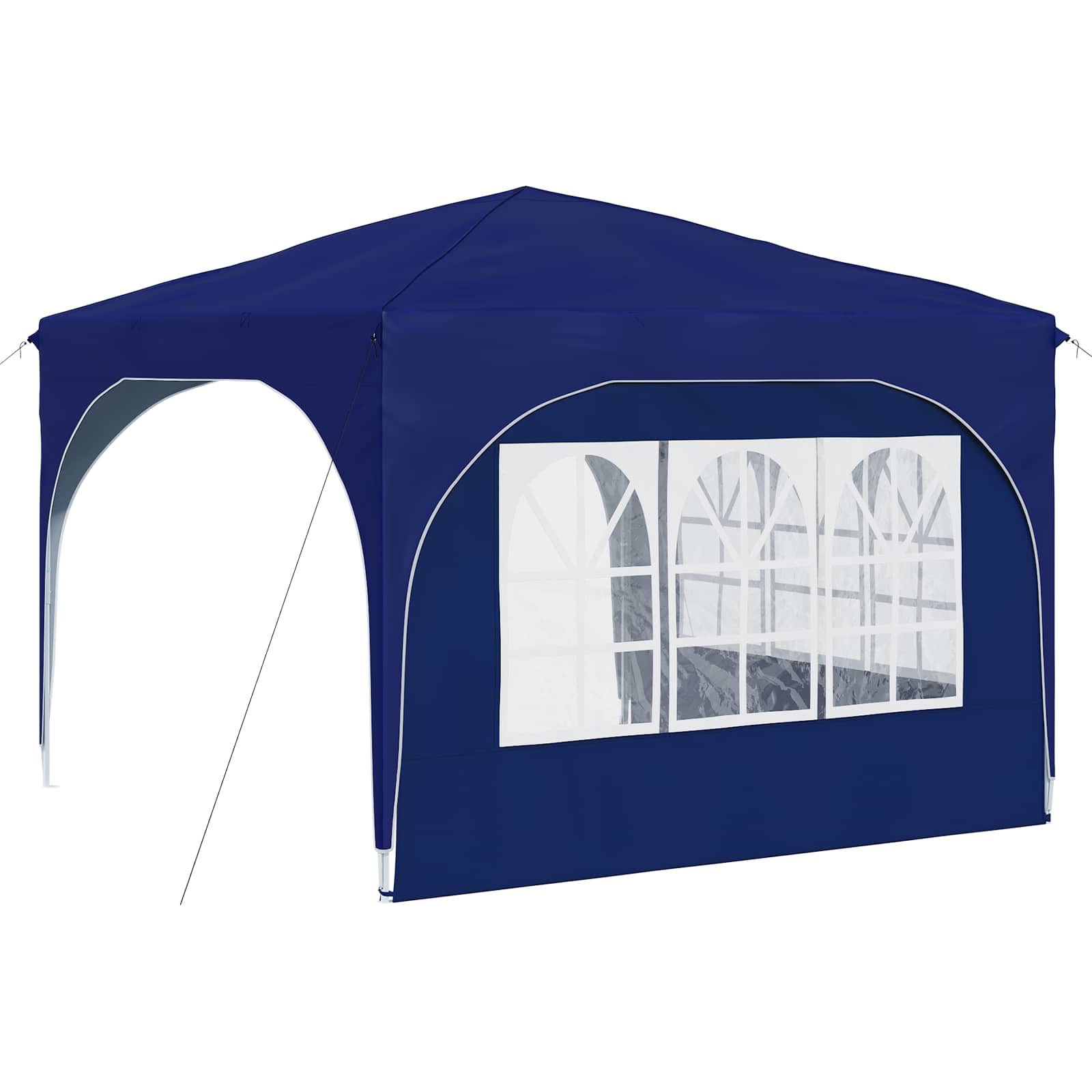 Pop-up Feesttent 290 x 290 x 245 cm Blauw
