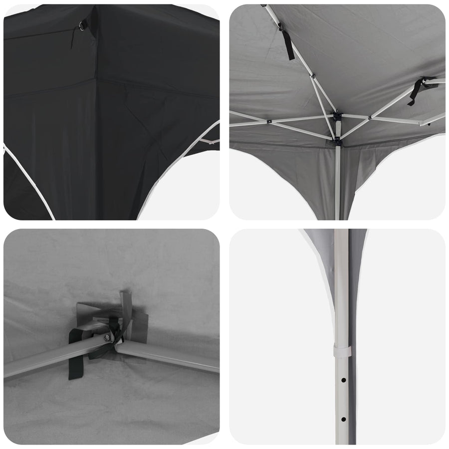 Pop-up Feesttent 290 x 290 x 245 cm Antraciet