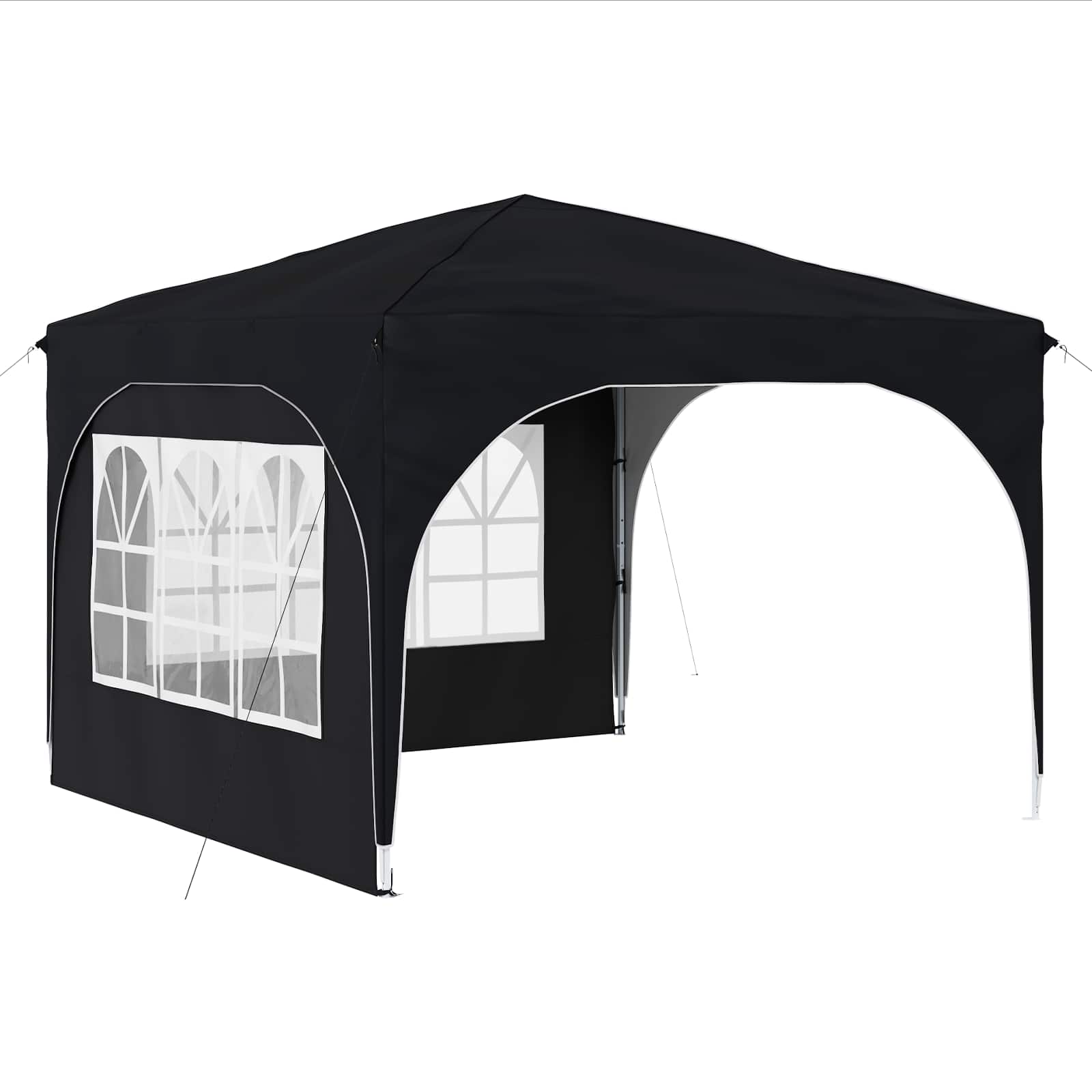 Pop-up Feesttent 290 x 290 x 245 cm Antraciet
