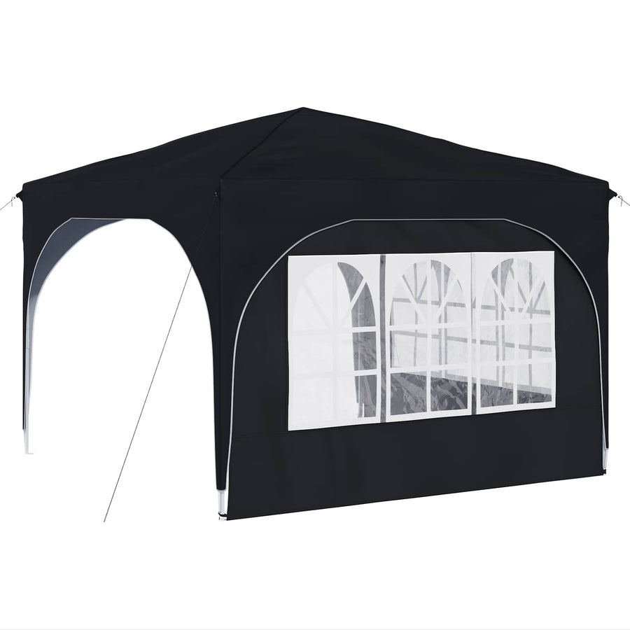 Pop-up Feesttent 290 x 290 x 245 cm Antraciet