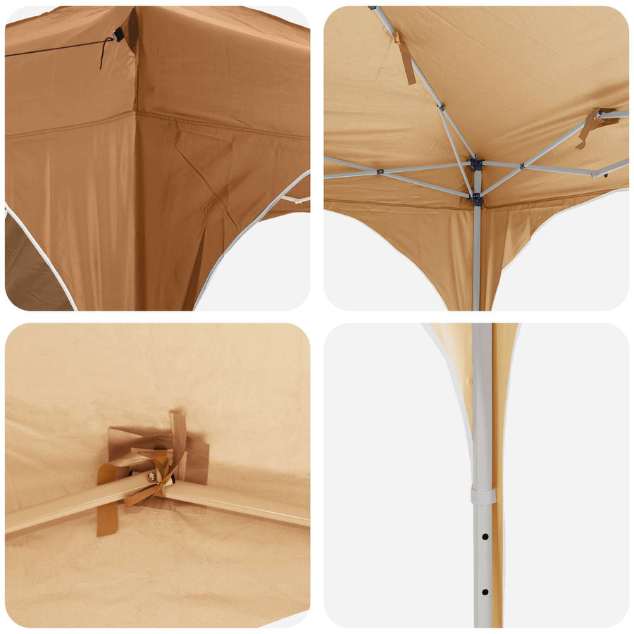 Pop-up Feesttent 290 x 290 x 245 cm Beige