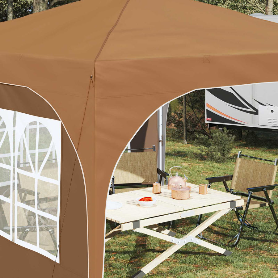 Pop-up Feesttent 290 x 290 x 245 cm Beige