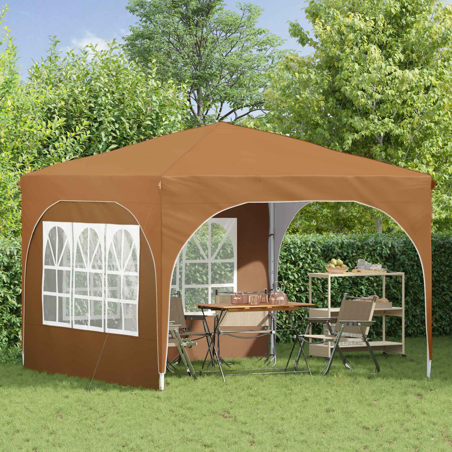 Pop-up Feesttent 290 x 290 x 245 cm Beige