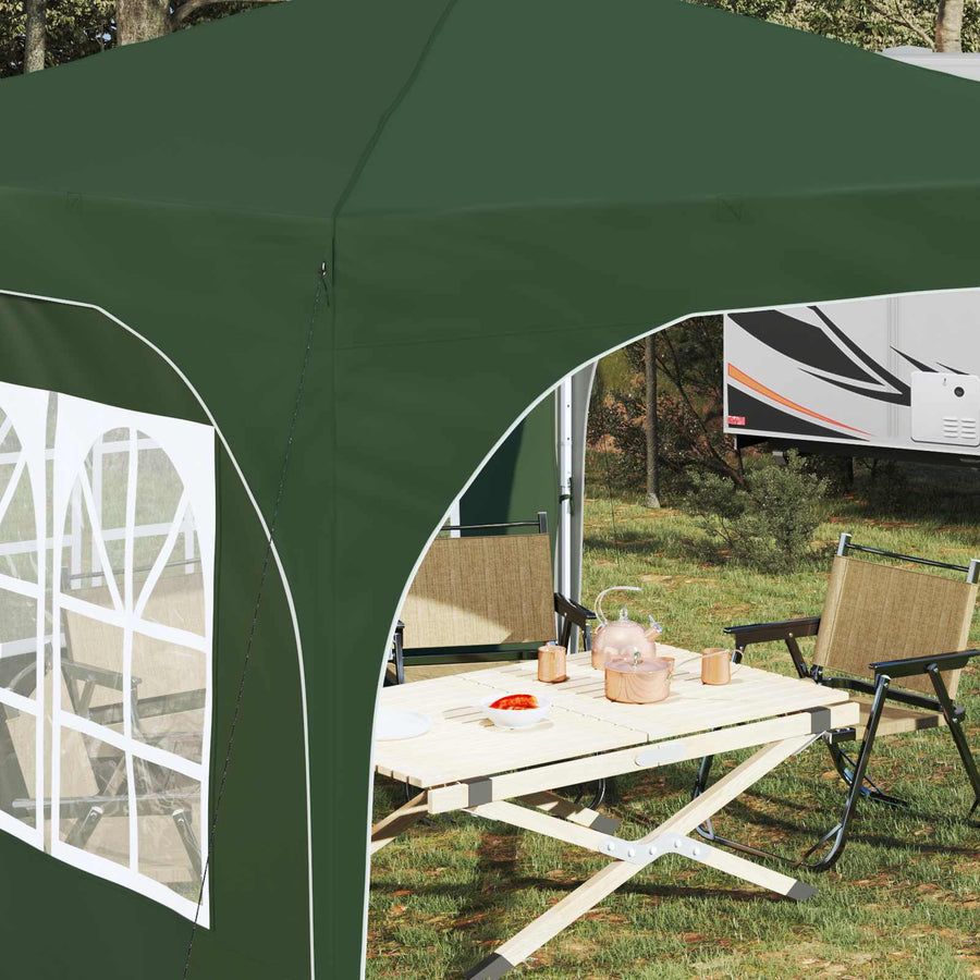 Pop-up Feesttent 290 x 290 x 245 cm Groen