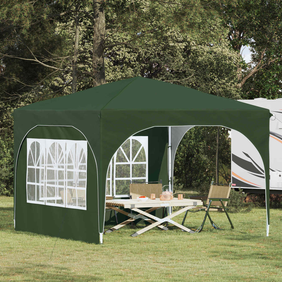 Pop-up Feesttent 290 x 290 x 245 cm Groen