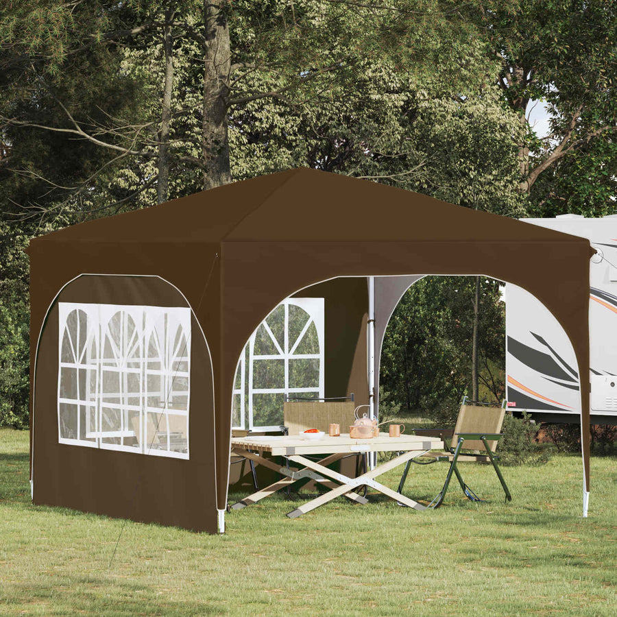 Pop-up Feesttent 290 x 290 x 245 cm Taupe