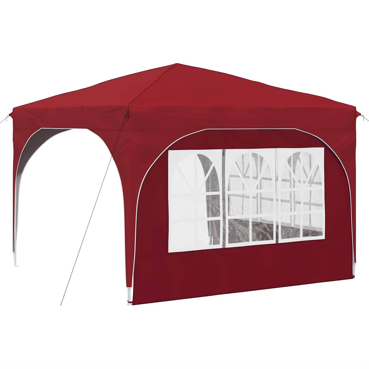 Pop-up Feesttent 290 x 290 x 245 cm Bordeauxrood