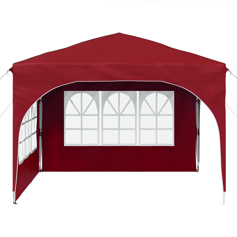 Pop-up Feesttent 290 x 290 x 245 cm Bordeauxrood