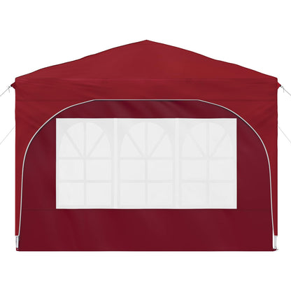 Pop-up Feesttent 290 x 290 x 245 cm Bordeauxrood