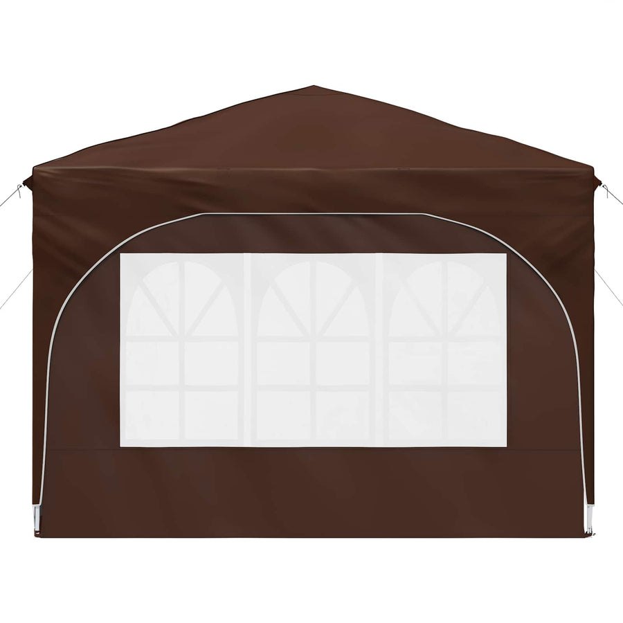 Pop-up Feesttent 290 x 290 x 245 cm Bruin