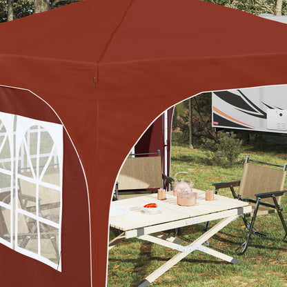 Pop-up Feesttent 290 x 290 x 245 cm Terracotta