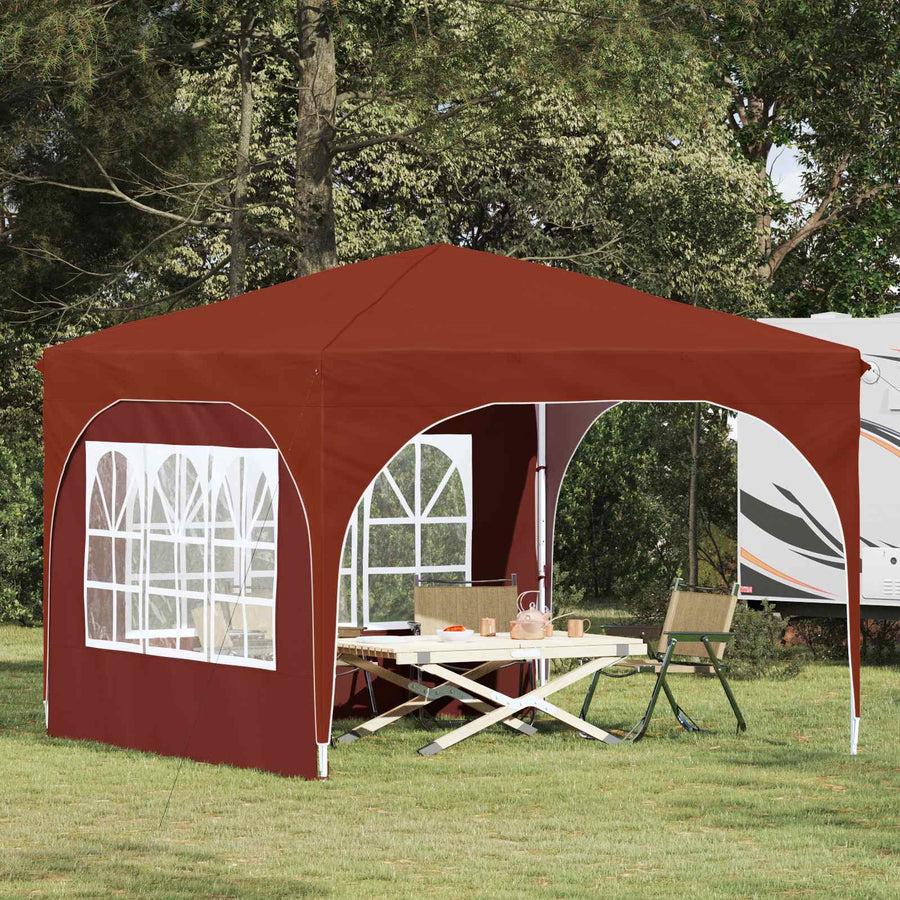 Pop-up Feesttent 290 x 290 x 245 cm Terracotta
