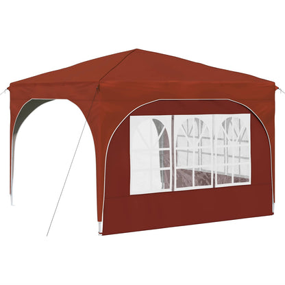 Pop-up Feesttent 290 x 290 x 245 cm Terracotta