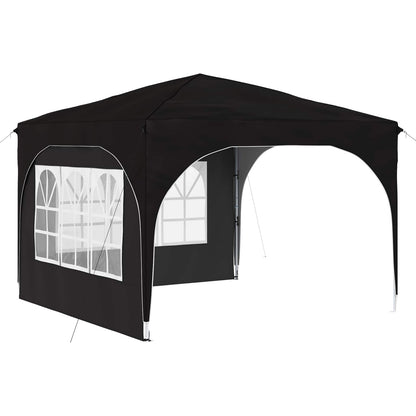 Pop-up Feesttent 290 x 290 x 245 cm Zwart