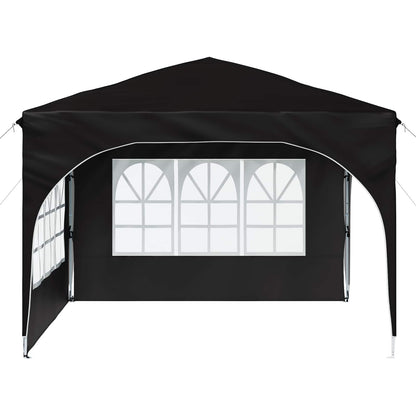 Pop-up Feesttent 290 x 290 x 245 cm Zwart