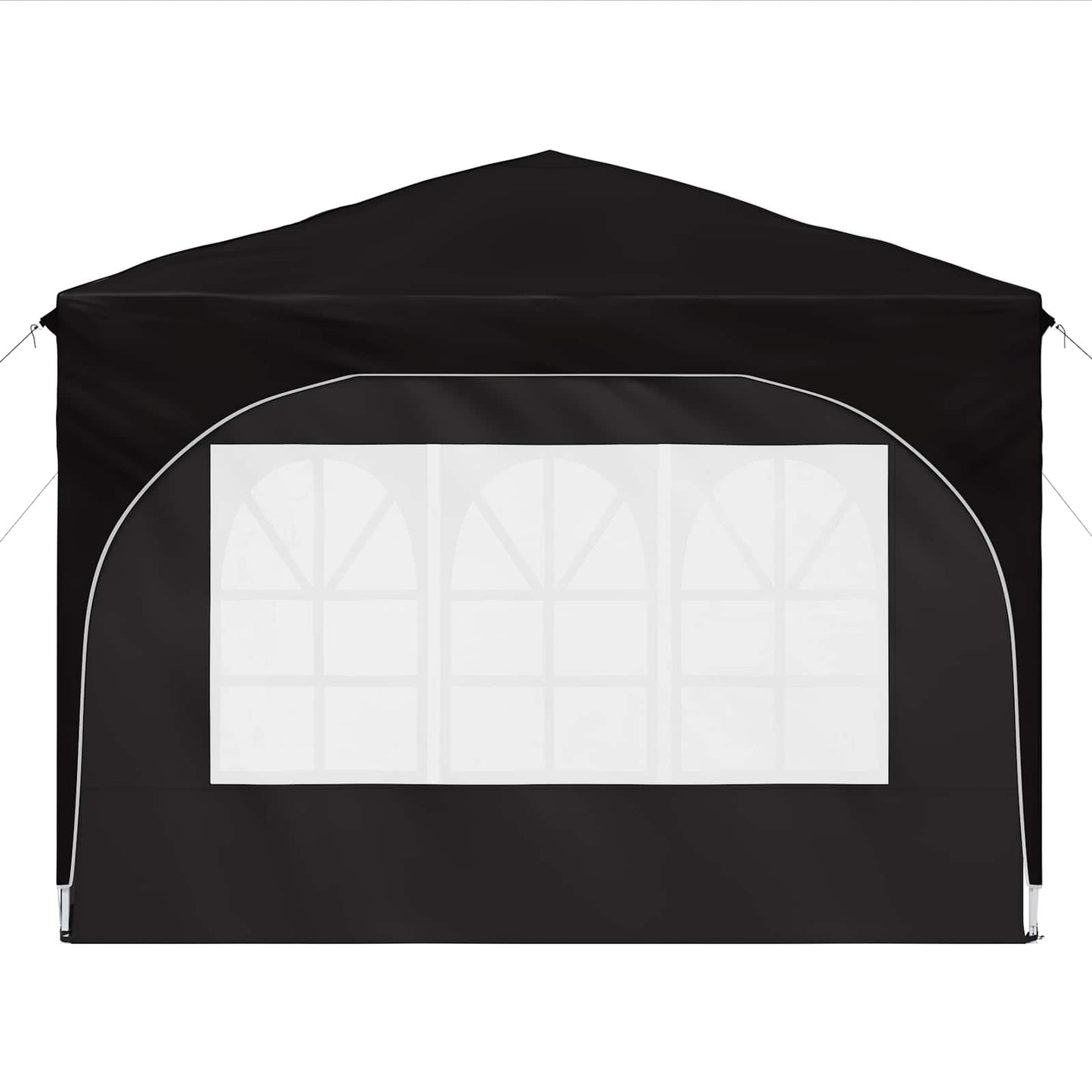Pop-up Feesttent 290 x 290 x 245 cm Zwart