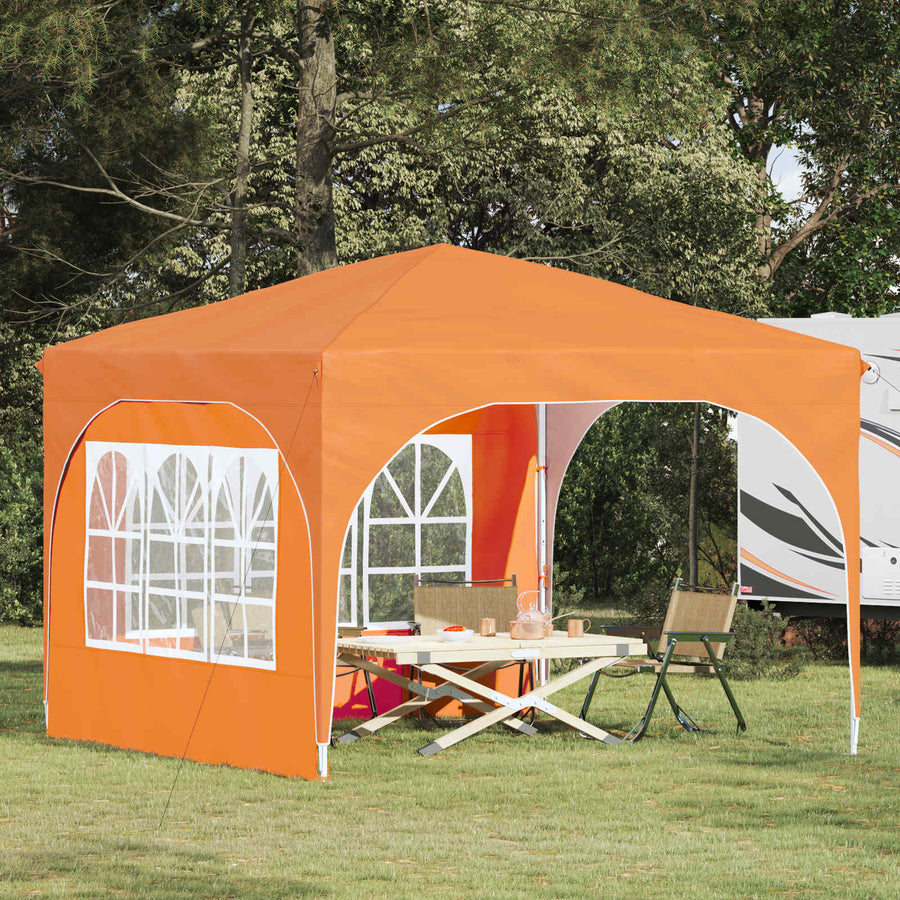 Pop-up Feesttent 290 x 290 x 245 cm Oranje
