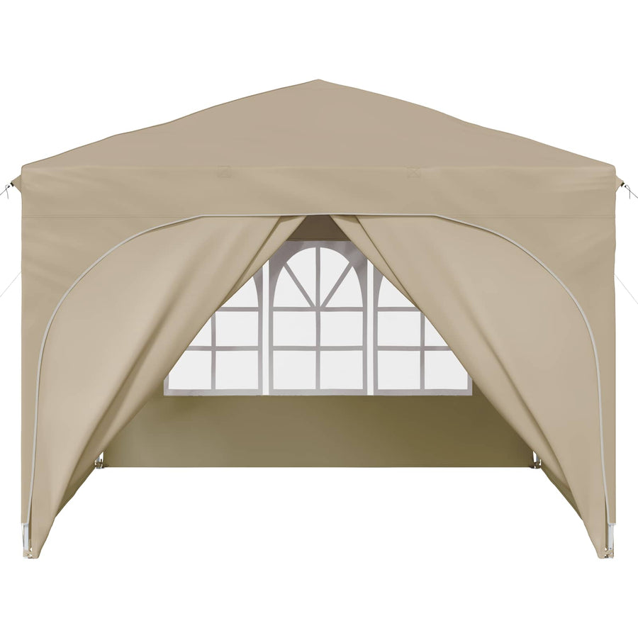 Pop-up Feesttent 290 x 290 x 245 cm Crèmekleurig