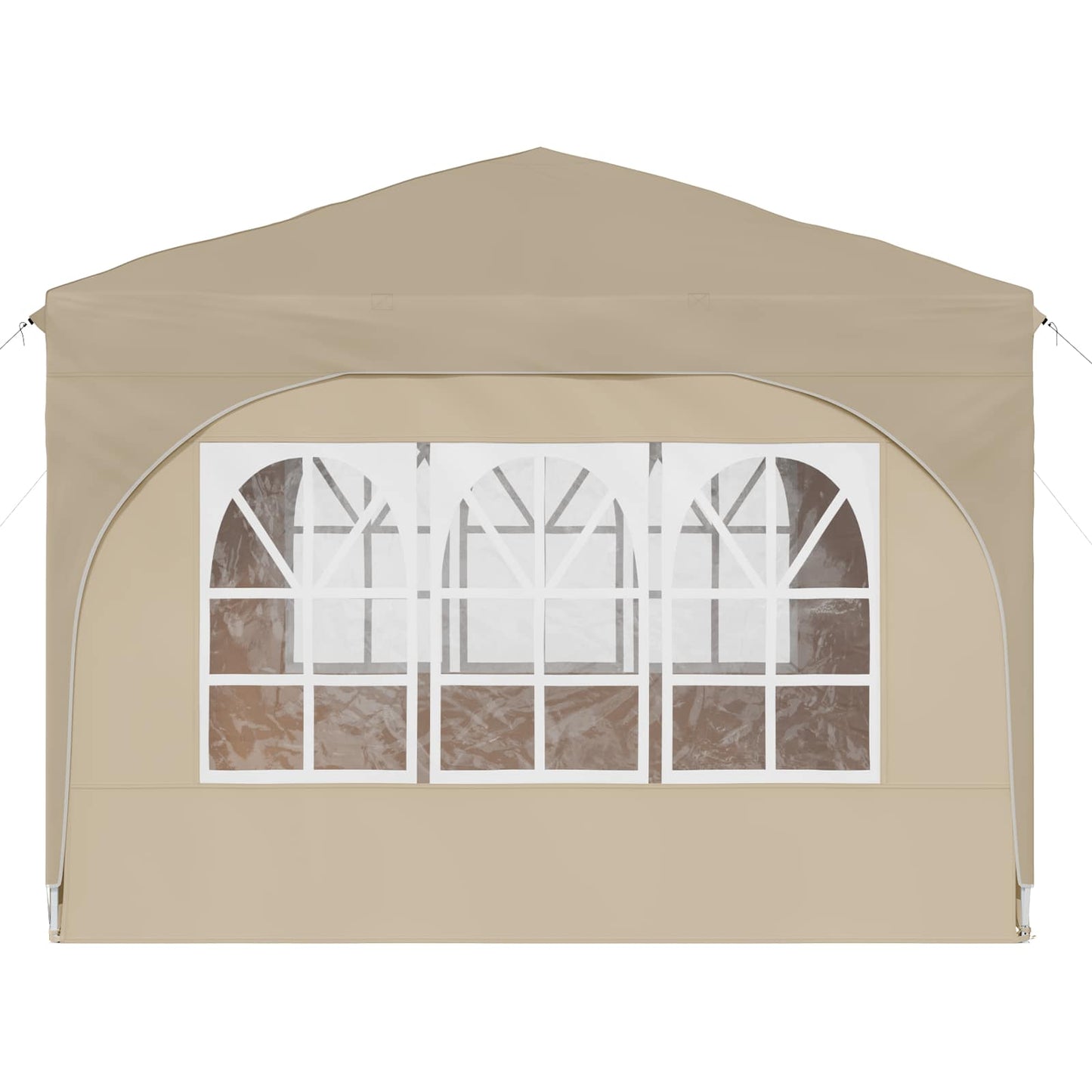 Pop-up Feesttent 290 x 290 x 245 cm Crèmekleurig